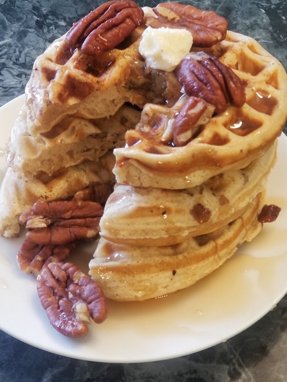 Buttered Pecans & Waffles